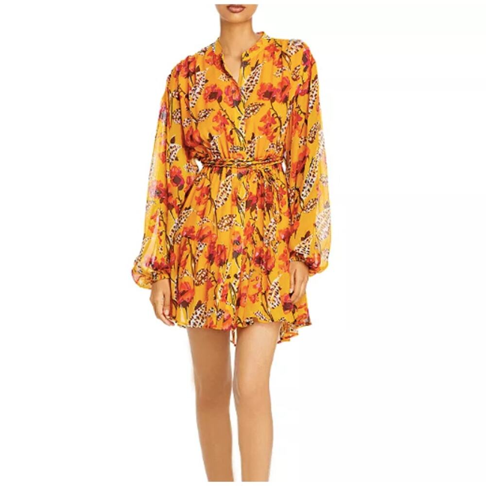 A.L.C. Jen Floral Silk Dress